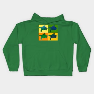 COLOR Tiled Sea Turtles Kids Hoodie